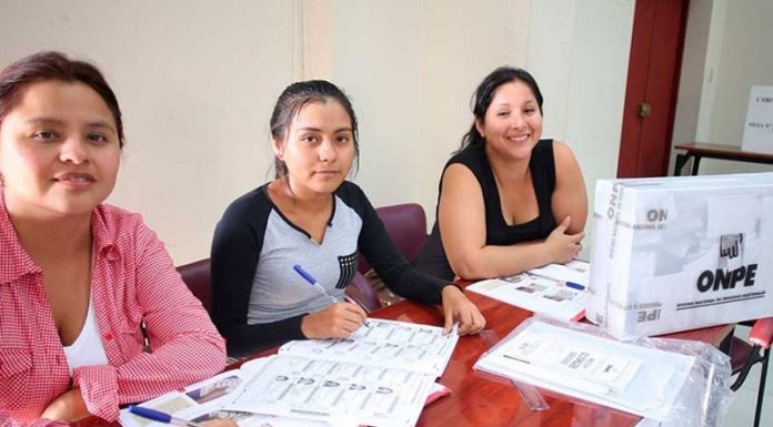 Jóvenes serán prioridad para miembros de mesa en elecciones 2021