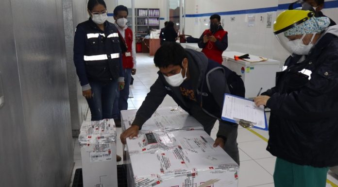 Junín recibe más 53 dosis de Pfizer para los adultos mayores