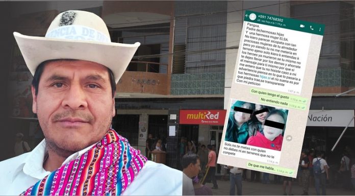 Alcalde de Pangoa denuncia amenazas contra su esposa e hijas