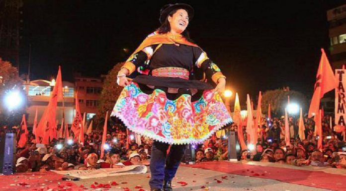 Keiko Fujimori llega a Huancayo por tercera vez en una segunda vuelta