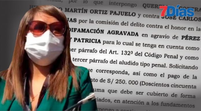 Patricia Pérez niega chats con Cerrón y querella a periodista Beto Ortiz