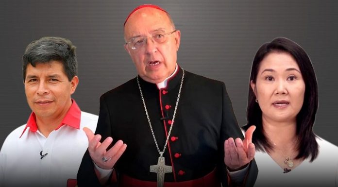 Iglesia prepara ceremonia para que Fujimori y Castillo firmen proclama por la democracia