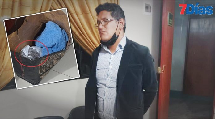 Trabajador municipal es detenido con marihuana y clorhidrato de cocaína