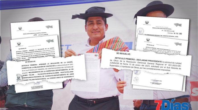 Gobierno regional desiste de firmar contrato y luego se arrepiente