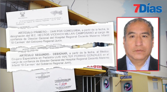 Designan como director de El Carmen a médico procesado por abandonar su guardia