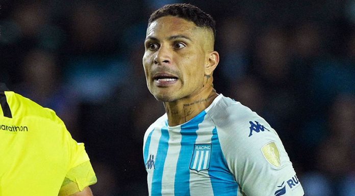 Paolo Guerrero no va más en el Racing de Avellaneda
