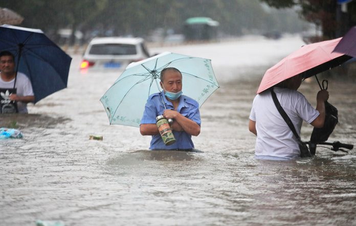 China: Lluvias torrenciales dejan 62 muertos hasta ahora
