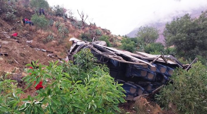 Chofer de Molina habría querido esquivar un derrumbe y acabó en el precipicio