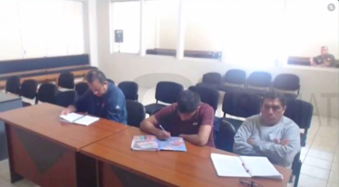 ‘Pinturita’ se la pasó pintando durante audiencia de prisión preventiva