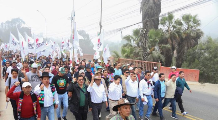 Alcaldes están a punto de cumplir su último tramo de caminata hacia Lima