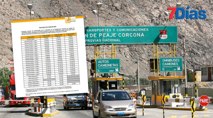 Desde hoy Deviandes aumenta el costo de los peajes en la Carretera Central