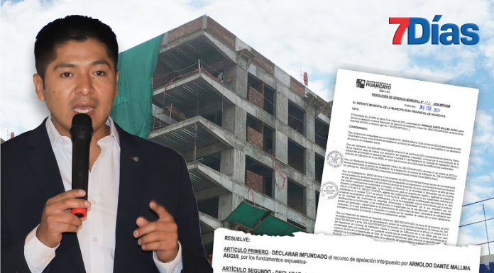 Municipalidad rechaza de manera definitiva licencia de construcción de Arnoldo Mallma