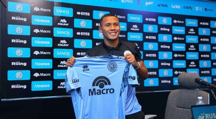 Bryan Reyna ya entrena en Belgrano de Argentina