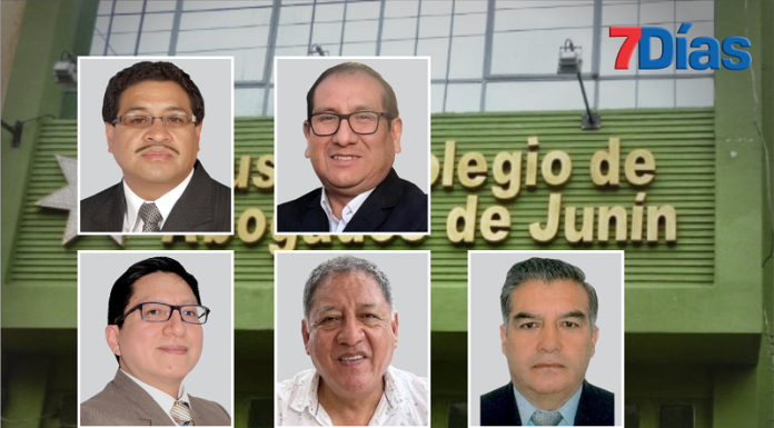 5 se disputan para decano del Colegio de Abogados de Junín