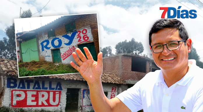Aparecen pintas promocionando el nombre del gerente regional de Junín