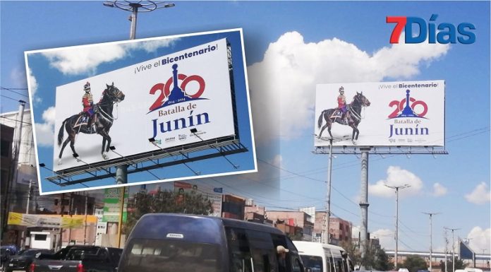 Dircetur contrata paneles gigantes para promocionar el Bicentenario