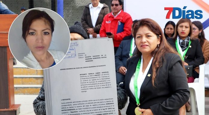 Por nepotismo piden vacancia de regidora de Huancayo