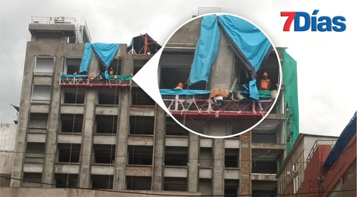 Pese a sanción de paralización, Arnoldo Mallma sigue construyendo su edificio
