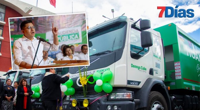 Alcalde de Huancayo anuncia compra de 8 compactadoras de basura más