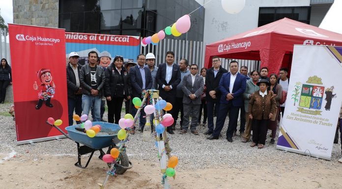 Caja Huancayo financia alcantarillado con más de 46 mil soles como parte de obra CITEccal Junín
