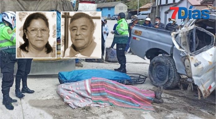 Recuperan restos de esposos sumergidos en el río Mantaro