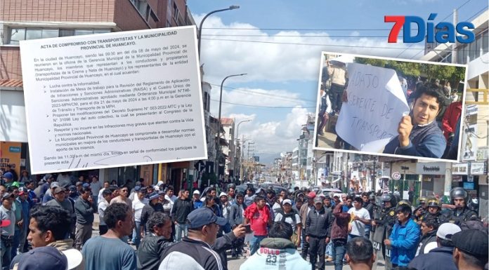 Transportistas y municipalidad acuerdan instalar mesa de trabajo para revisar el RAISA