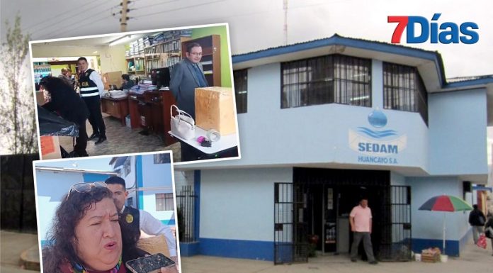 Fiscalía Anticorrupción y PNP intervienen oficinas de Sedam Huancayo