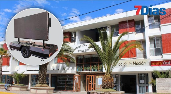 Municipalidad de Concepción comprará pantalla led gigante con remolque