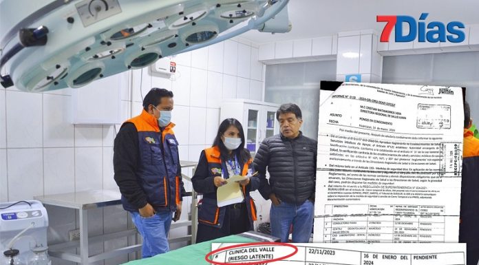 Diresa Junín tenía pendiente el cierre de la Clínica del Valle desde enero