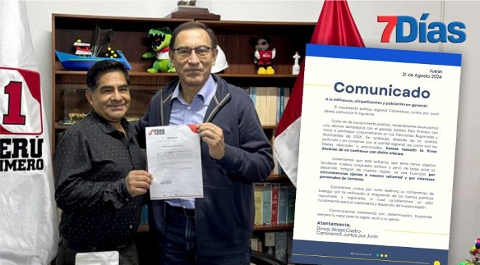 Dimas Aliaga no llegó ni a la esquina en su alianza con Martín Vizcarra