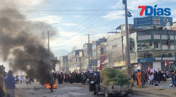 Justicia, Paz y Vida recurre a la fuerza por temor a paralización de pavimentación