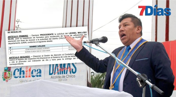 Comerciantes de artículos repotenciados compran kit para revocar al alcalde de Chilca