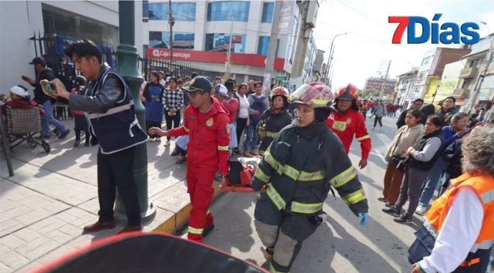 En simulacro piden a Sedam abastecer de agua con cisternas a todo Huancayo