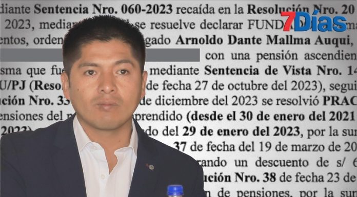 Arnoldo Mallma deja de pagar asistencia alimentaria a su hijo y debe más de 40 mil