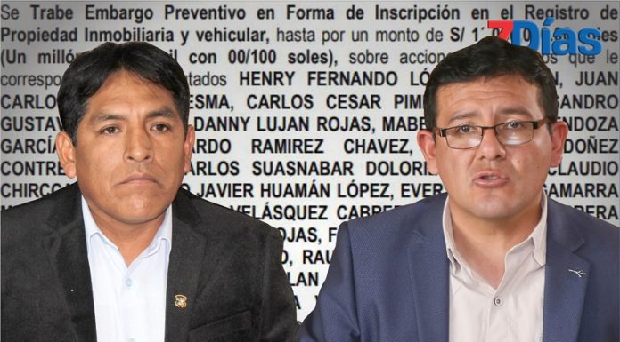 Embargan bienes de dos exalcaldes de Huancayo por el caso ‘Los tiranos del centro’
