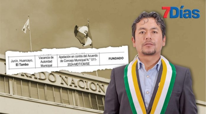 JNE decide vacar al regidor de El Tambo, Elmer Ubaldo Lazo, por nepotismo