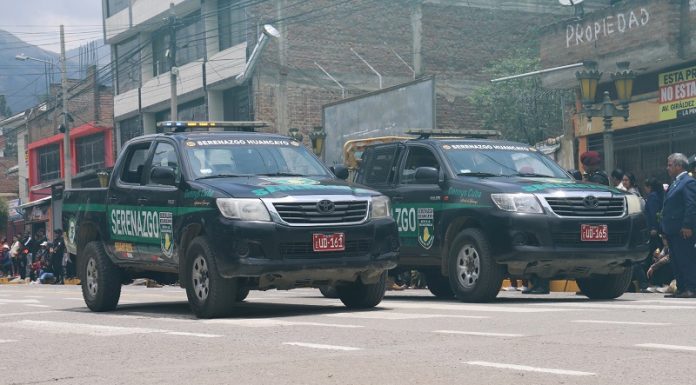 Camionetas de Serenazgo Huancayo circularon 8 meses sin revisión técnica