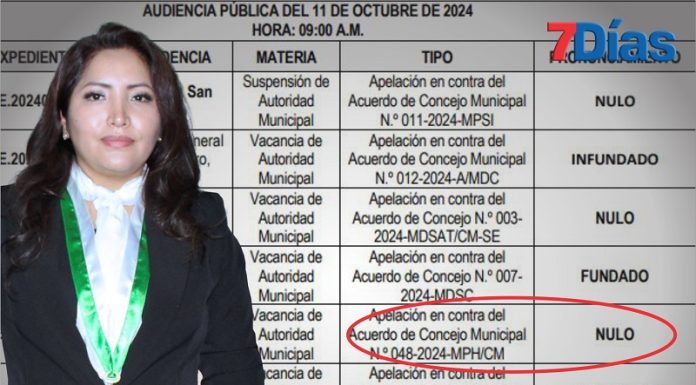 JNE declara nulo el caso de vacancia de la regidora Fiorella Fabián