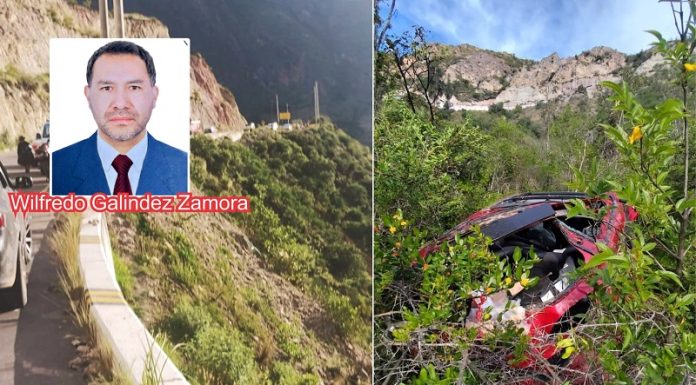 Jefe de Reniec Huancavelica fallece en volcadura del auto que manejaba