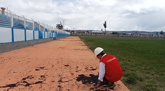 Hallan deficiencias en la pista de atletismo del estadio «Vencedores de Junín»
