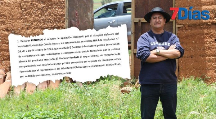 Anulan prisión preventiva de 18 meses contra Vladimir Cerrón