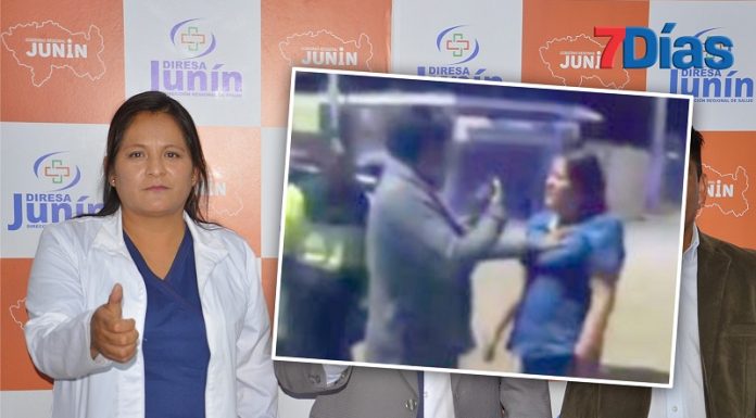 Directora de Red de Salud de Chupaca envuelta en escándalo callejero