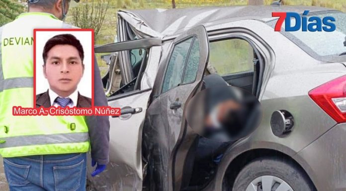 Ingeniero fallece en choque de auto y ambulancia en la vía La Oroya-Huancayo