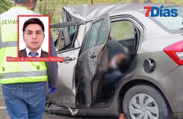 Ingeniero fallece en choque de auto y ambulancia en la vía La Oroya-Huancayo