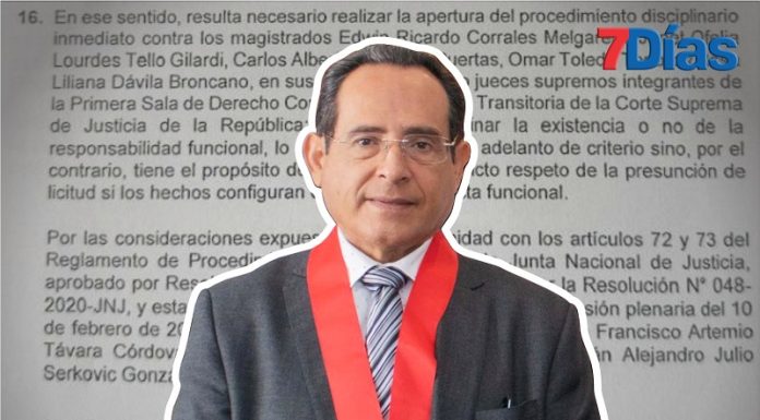 JNJ inicia proceso disciplinario contra el presidente de la Corte Superior de Justicia de Junín