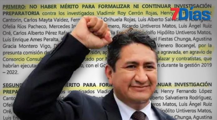 Fiscalía archiva denuncia por organización criminal contra Cerrón y Orihuela