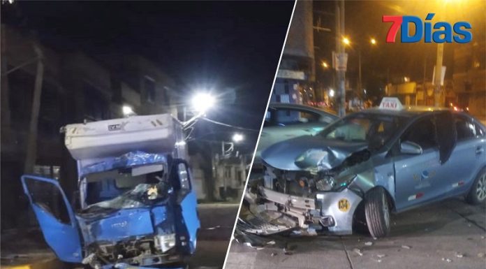 Sereno iba auxiliar a un accidente pero conducía ebrio y choca con un taxi