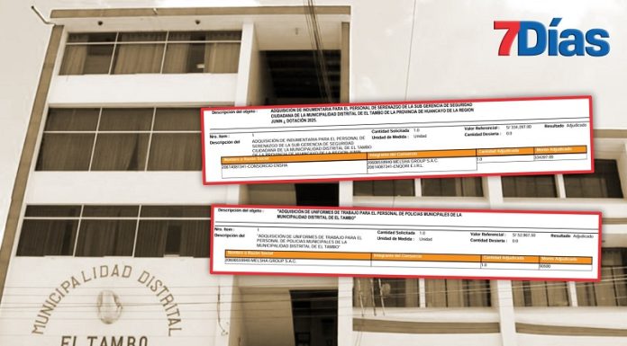 El Tambo: Empresa que da almuerzos también hará uniformes para serenos y municipales