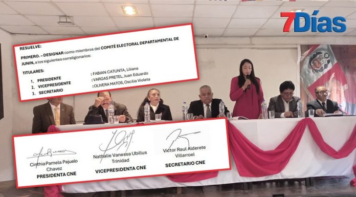 Dirigentes nacionales de Acción Popular dan la espalda a correligionarios de Junín