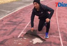Deportistas reclaman por mal estado de pista atlética del Estadio Huancayo